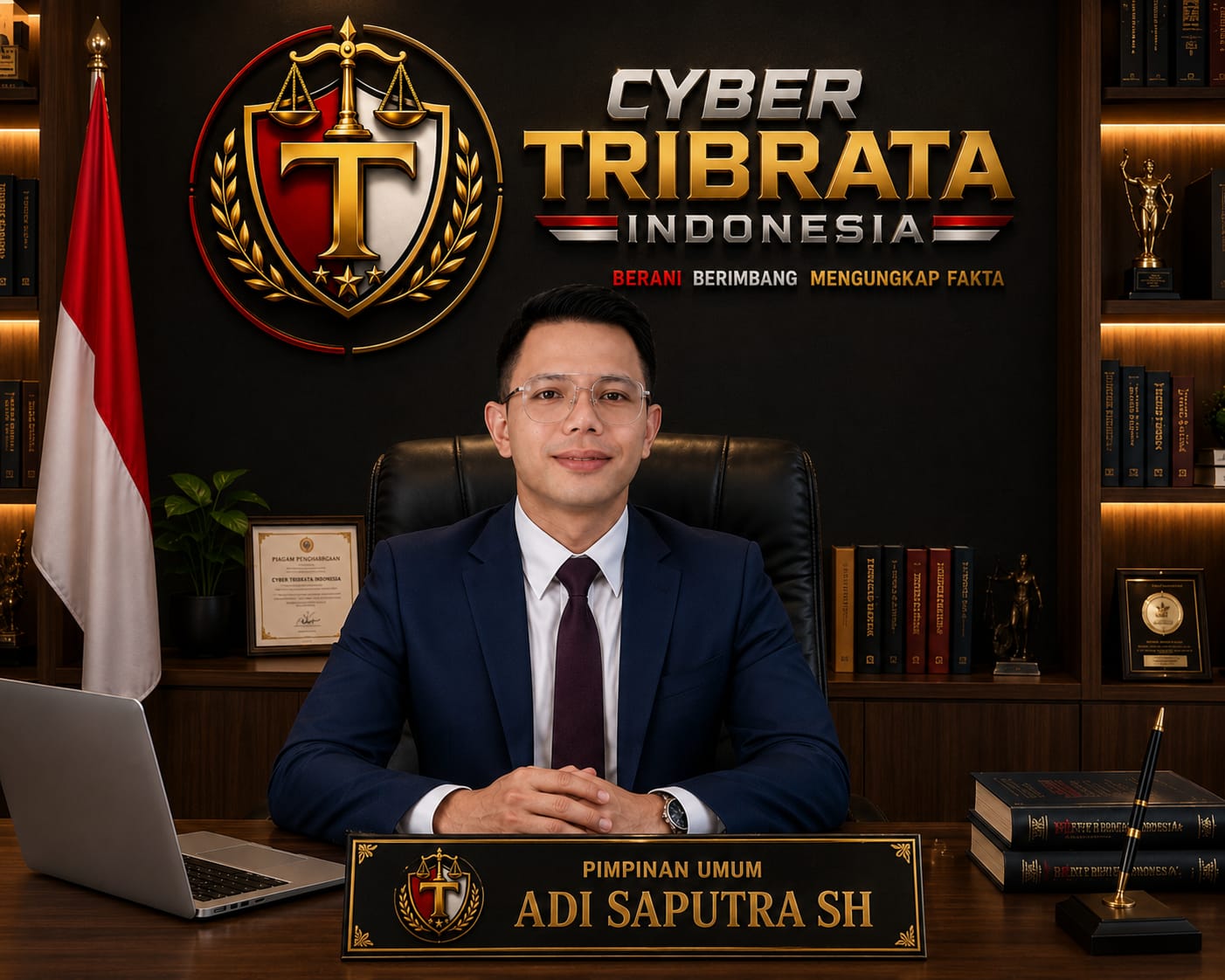 PIMPINAN UMUM CYBER TRIBRATA INDONESIA ADI SAPUTRA SH/ SAMBO MEMBERIKAN SINYAL DUKUNGAN PENUH KEPADA KEPALA DESA UNTUK LANJUTKAN DUA PRIODE.KEPALA DESA CIJENGKOL H. A. SAEPULOH,