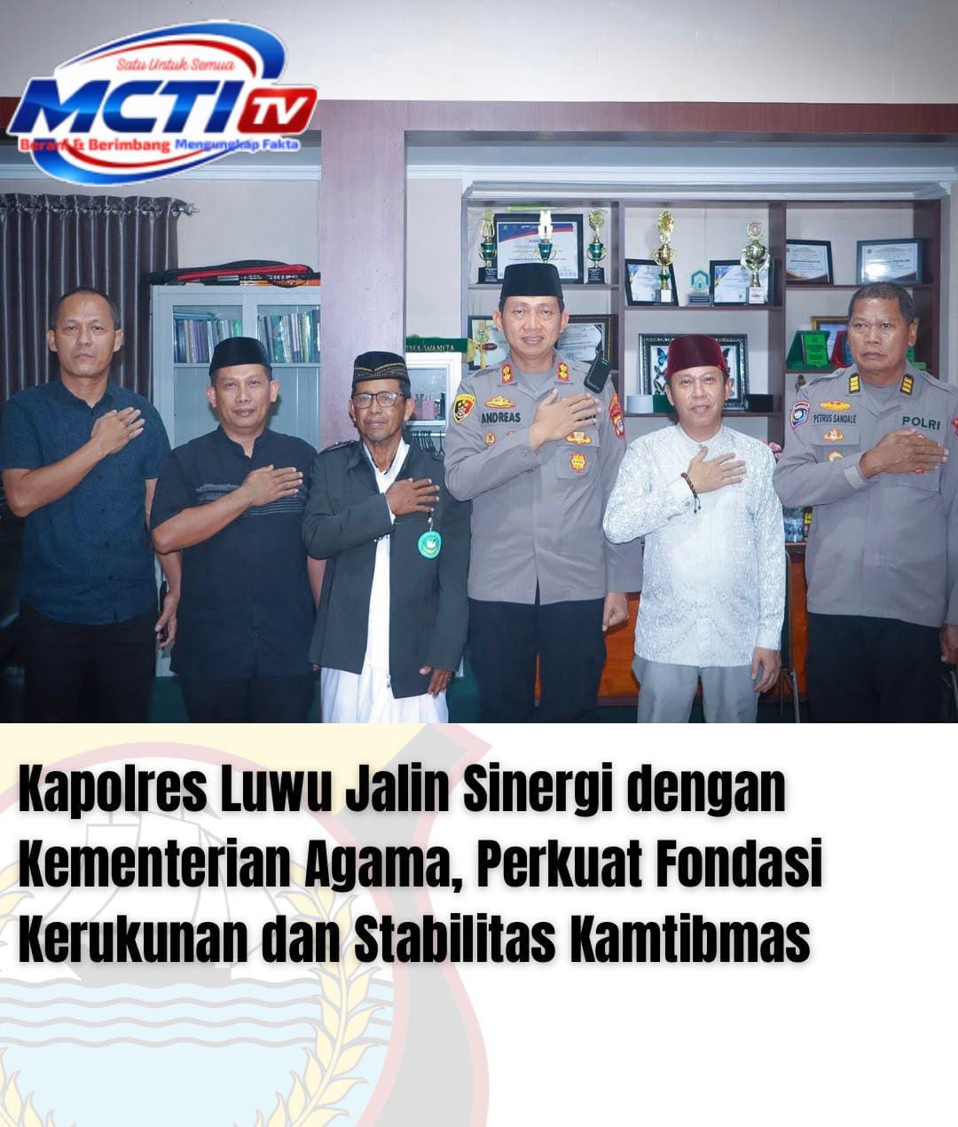 Kapolres Luwu Jalin Sinergi dengan Kementerian Agama, Perkuat Fondasi Kerukunan dan Stabilitas Kamtibmas