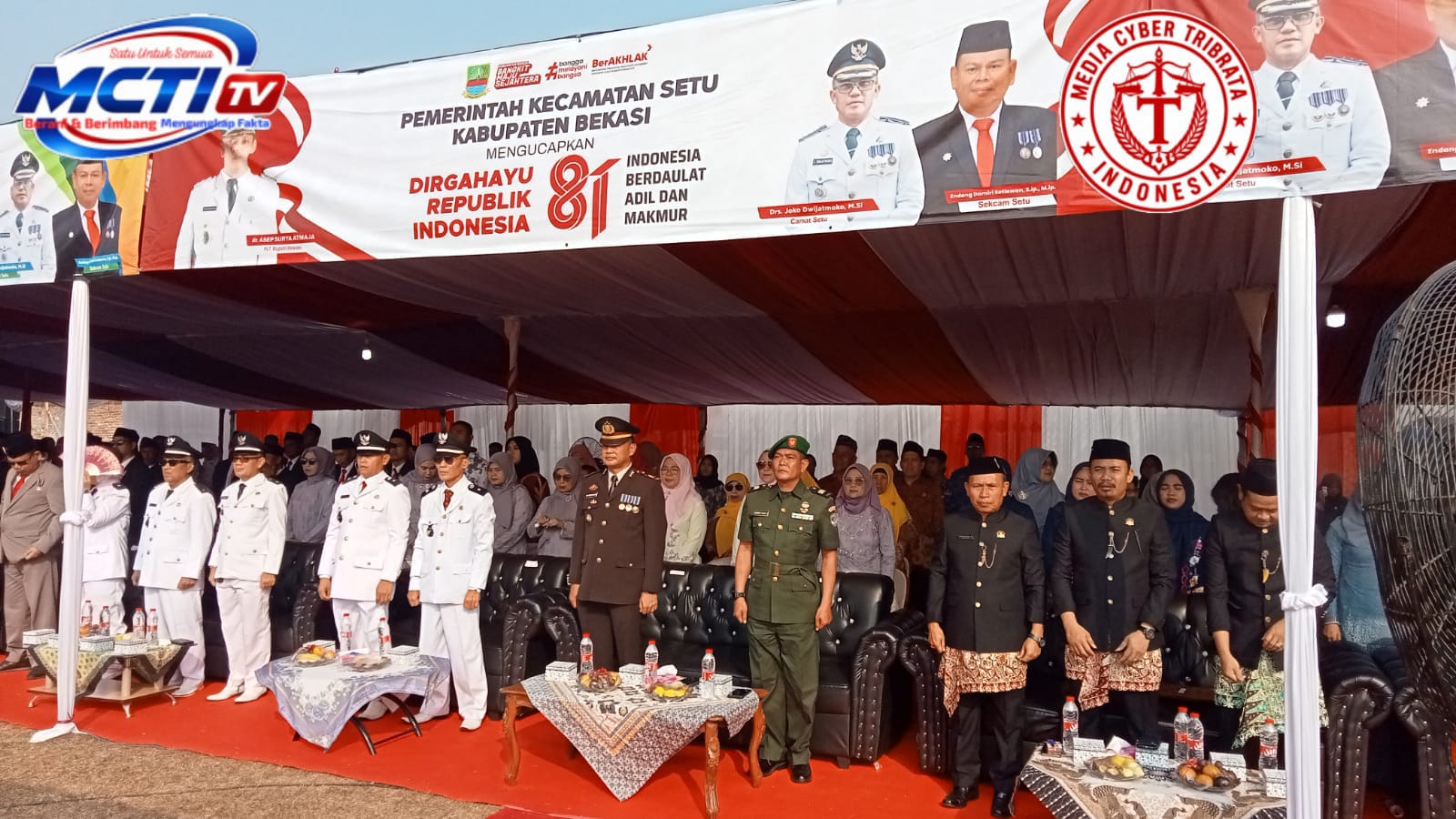 Merah Putih Berkibar di Setu, Semangat Kemerdekaan Warnai HUT RI ke-81