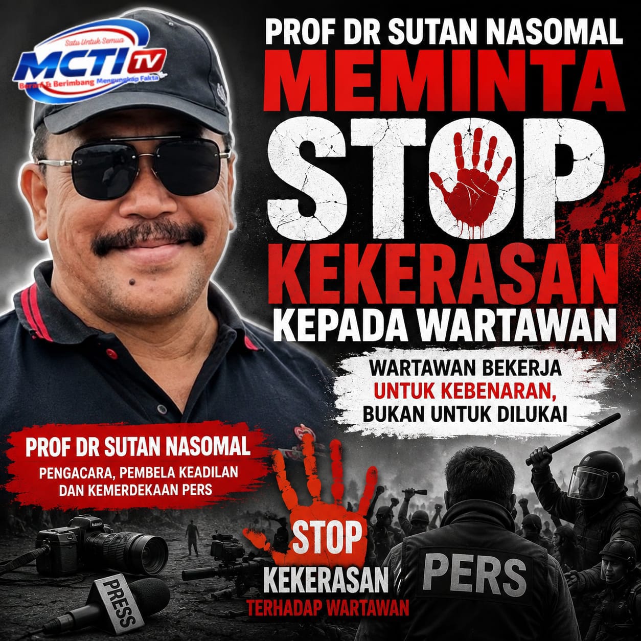 INDONESIA MENJADI TEMPAT YANG TIDAK RAMAH DAN AMAN KE SEMUA INSAN PERS
