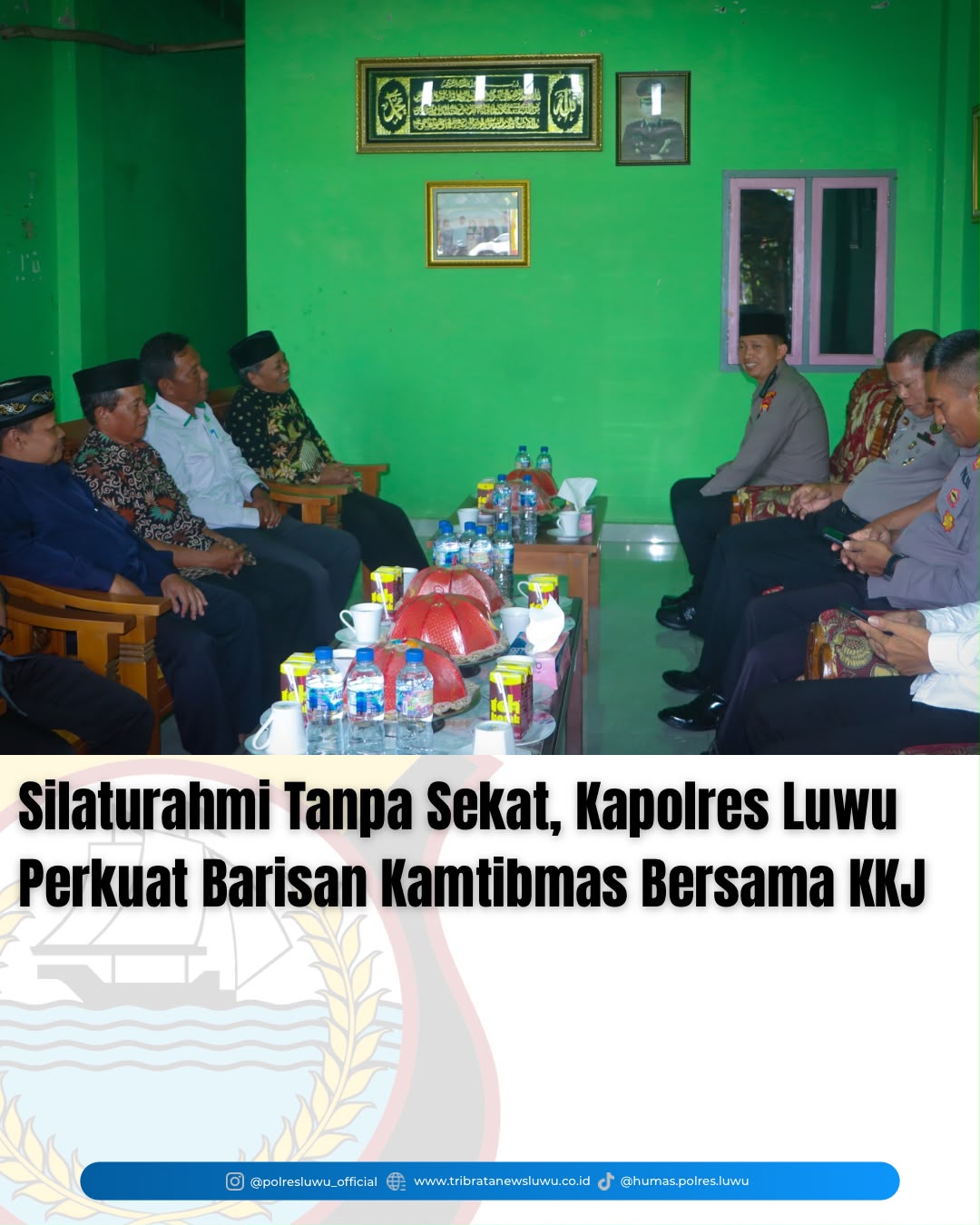 Silaturahmi Tanpa Sekat, Kapolres Luwu Perkuat Barisan Kamtibmas Bersama KKJ