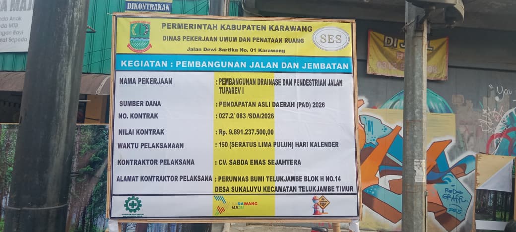 Proyek Drainase Senilai Lebih Rp9 Miliar Diduga Bermasalah, Air dan Lumpur Menggenang di Jalan Surotokunto Ampu Merah Johar