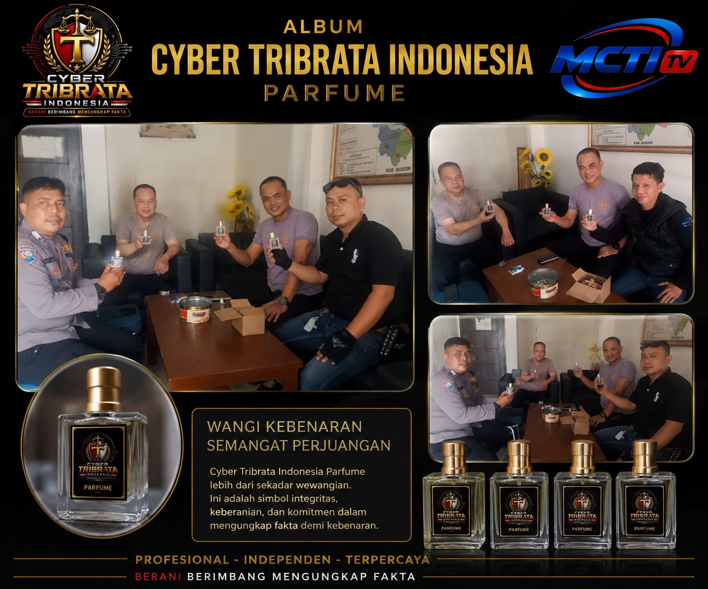 Adi Saputra Berkunjung ke Kapolsek Setu, Perkuat Sinergi Mitra Polri dan Sahabat Parfum Cyber Tribrata Indonesia”