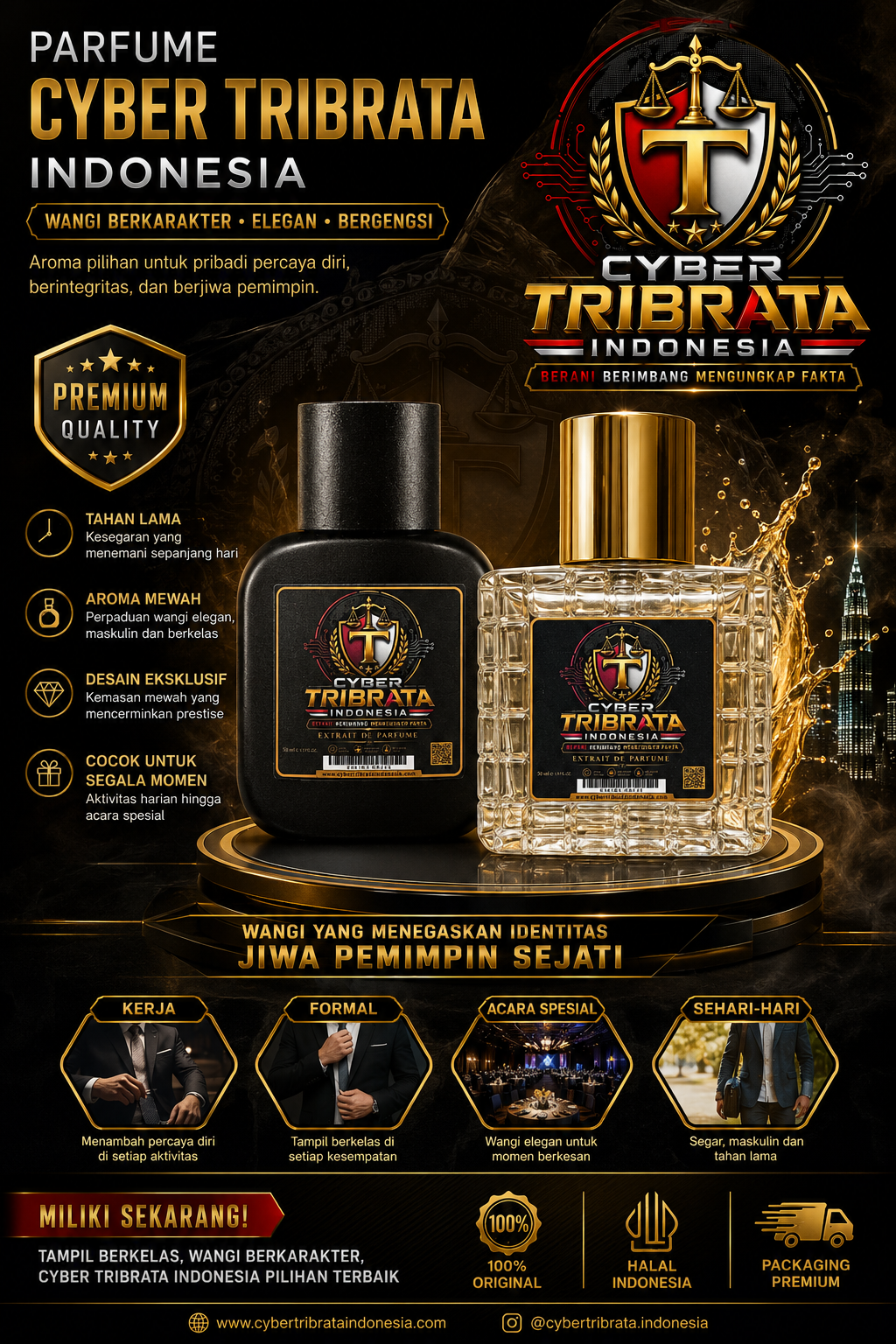 Cyber Tribrata Indonesia Hadirkan Parfum Premium Karya Anak Bangsa