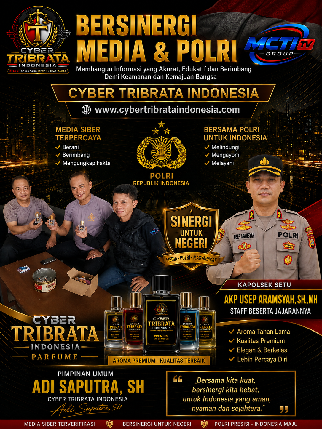 Cyber Tribrata Indonesia Hadirkan Produk Parfum Berkualitas, Tawarkan Aroma Elegan dan Berkarakter