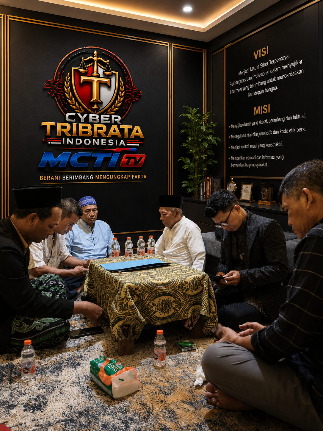 Pimpinan Umum Adi Saputra, SH Pimpin Rapat Bahas Program Kerja Cyber Tribrata Indonesia