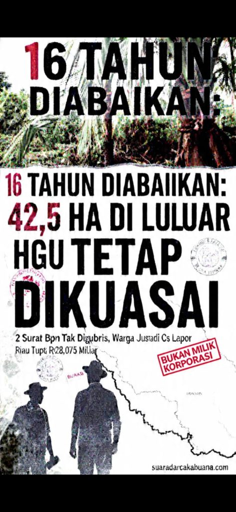 Profesor Sutan Nasomal Harapkan Presiden Perintahkan Kementrian Gubernur Riau Hadir Bantu Warga Vs Perusahaan!!!Rokan Hilir Riau, Permasalahan kasus sengketa warga dengan perusahaan PT Sindora Seraya yang berlarut larut bagaikan benang kusut telah berlangsung 16 tahun lamanya.