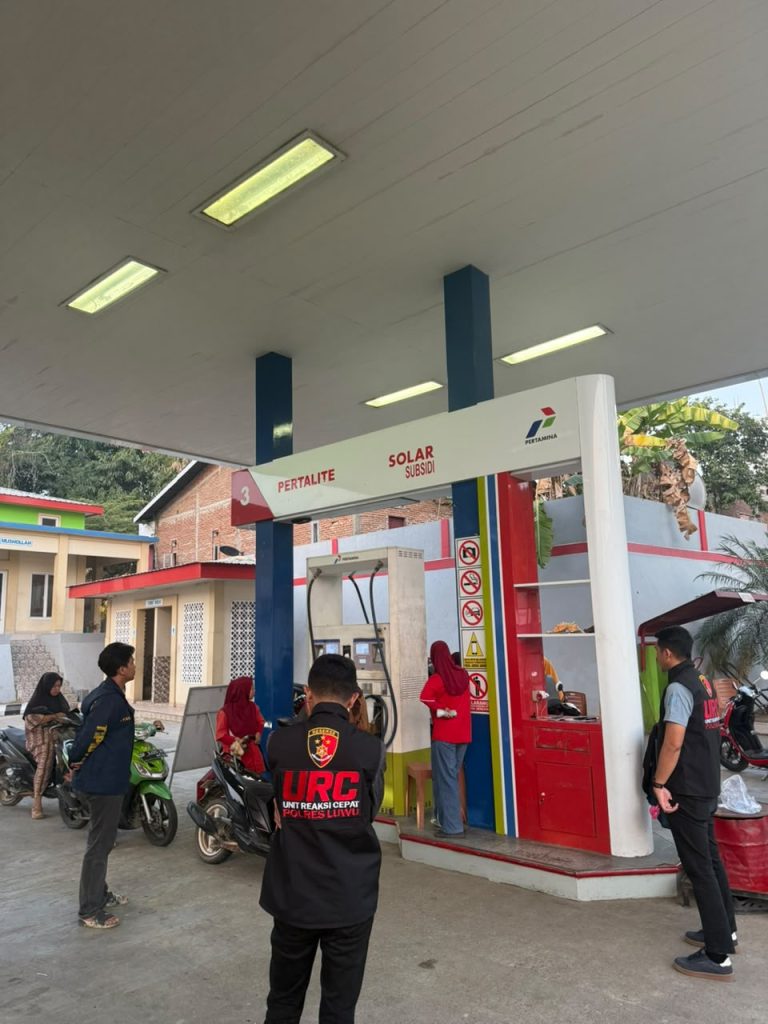 Pastikan Distribusi BBM Aman dan Lancar, Satreskrim Polres Luwu Intensifkan Patroli SPBU
