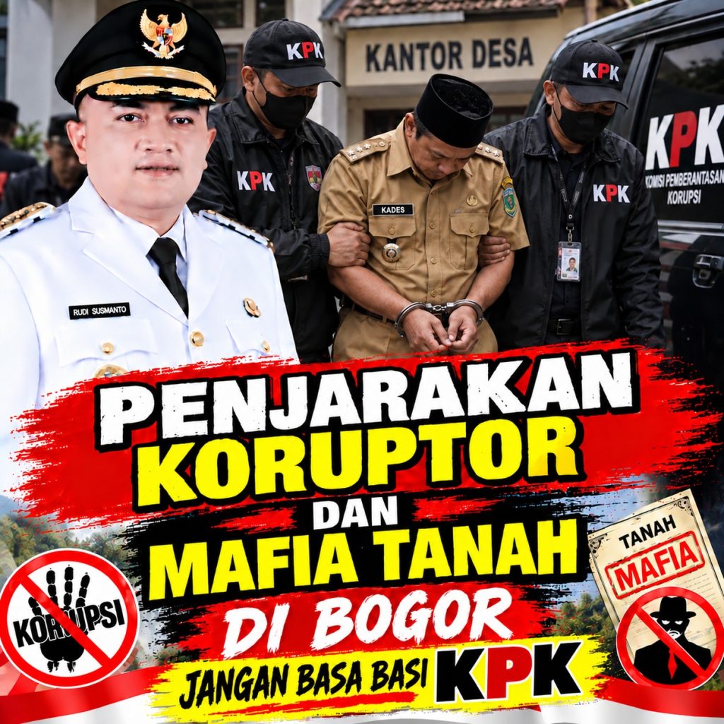 PROF DR SUTAN NASOMAL : KORUPSI DI BOGOR PARA ASN BAWAHANNYA IKUT PUCUK PIMPINAN SEMUA. MAKA KPK JANGAN BASA BASI HARUS TANGKAP PUCUK SAMPAI AKARNYA