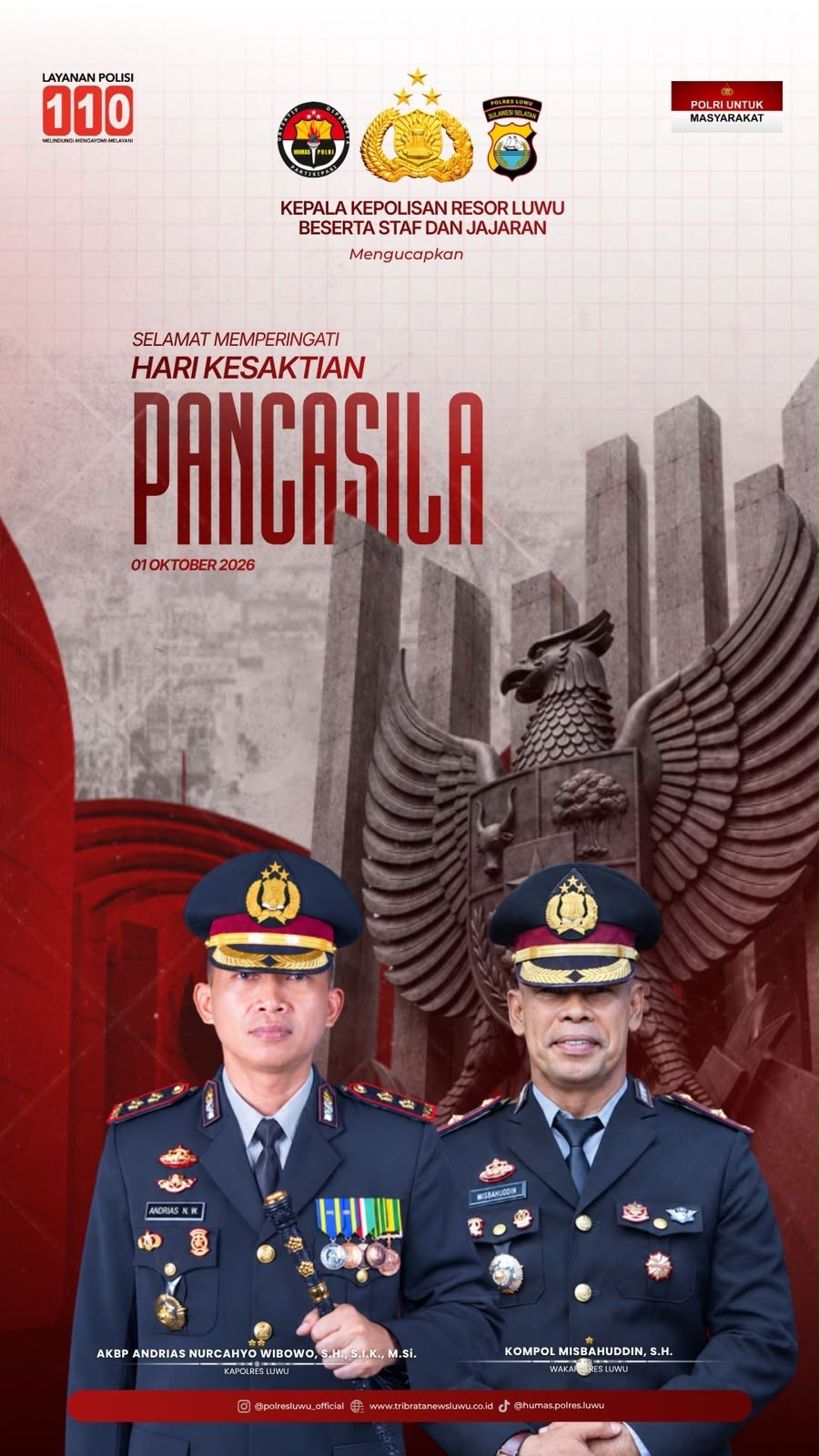 Hari Kesaktian Pancasila, Polres Luwu Perkuat Semangat Persatuan dan Pengabdian untuk Negeri