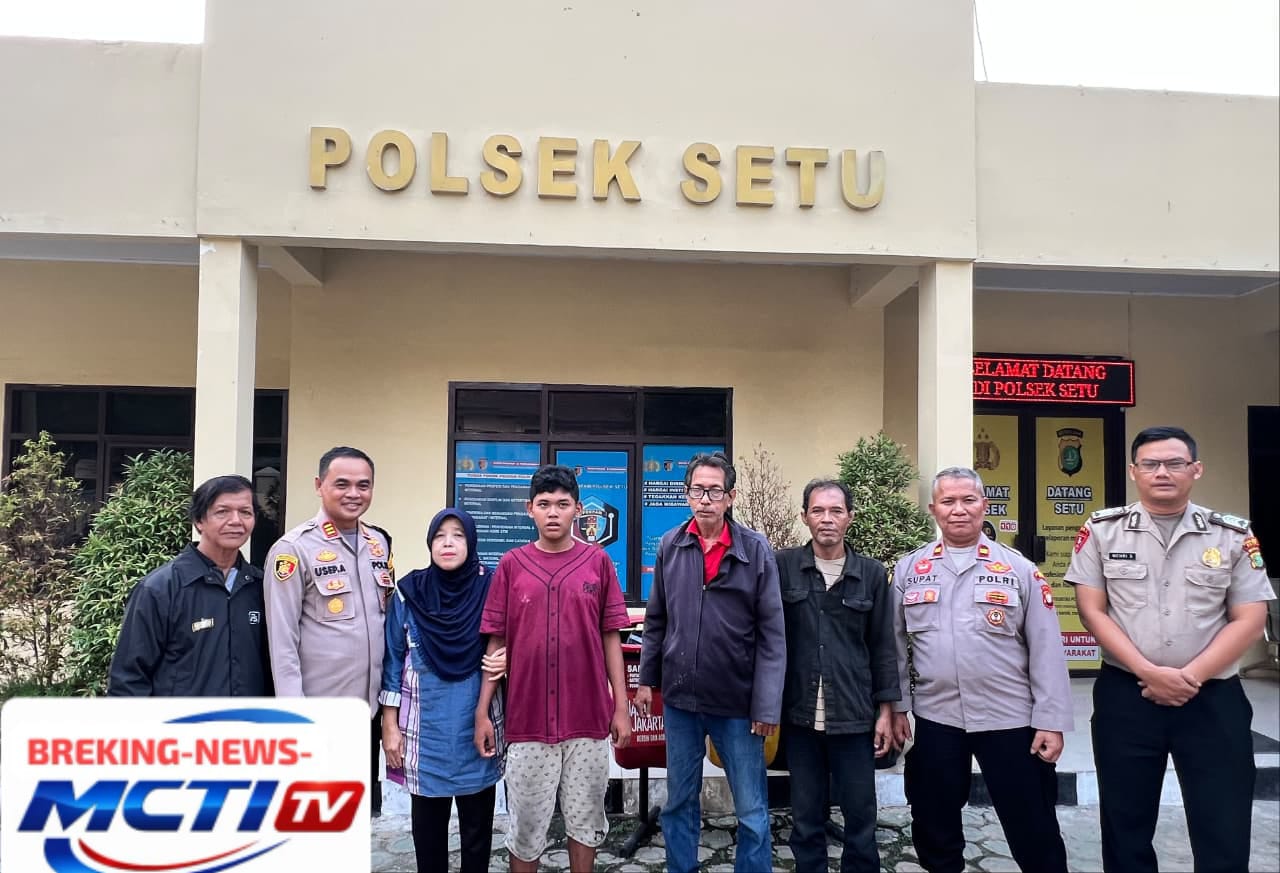 Respons Humanis Polsek Setu, Anak yang Ditemukan Terlantar Akhirnya Pulang ke Keluarga