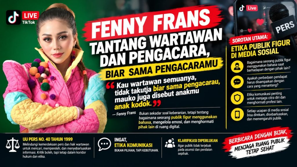 Prof Sutan Nasomal SH, MH, Soroti Klarifikasi Suami Fenny Frans, Jangan Alihkan Pokok Persoalan, Permintaan Maaf Terbuka Dinilai Lebih Tepat